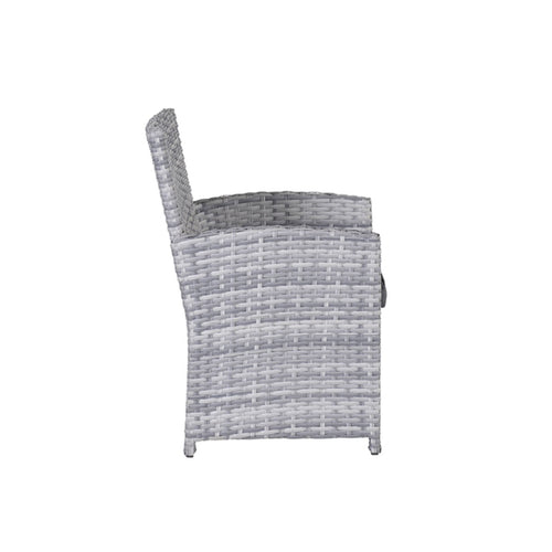 Seagull dining fauteuil - cloudy grey - reflex black - vtwonen shop