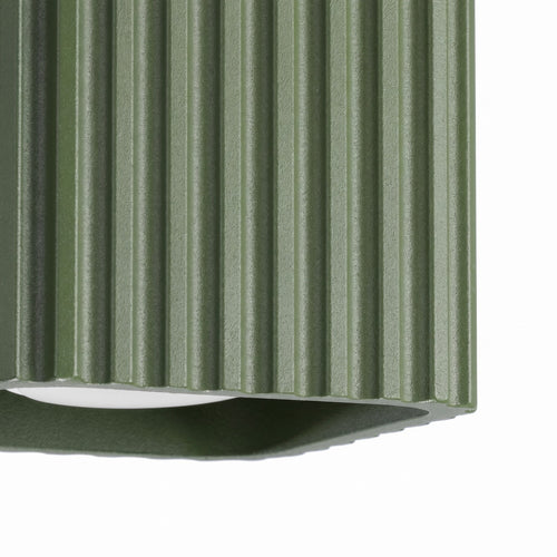 Sollux Lighting Plafondlamp RIFF 1 olijfgroen GU10 - 10x10x10cm