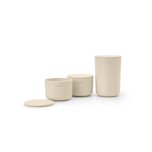 Brabantia Opbergbakjes - set van 3 - soft beige - vtwonen shop