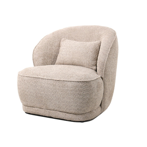 Giga Meubel Fauteuil Marianne - Bouclé - Taupe