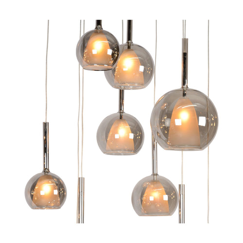 Atmooz hanglamp Saigon 10 - rookgrijs - Ø 60 x H 140 cm - G4