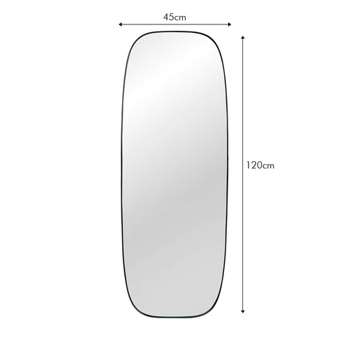 Atmooz spiegel Ourence L - zwart - 45 x 4 x H 120 cm