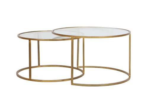 Light & Living tafel  - goud - 75x75x44 cm