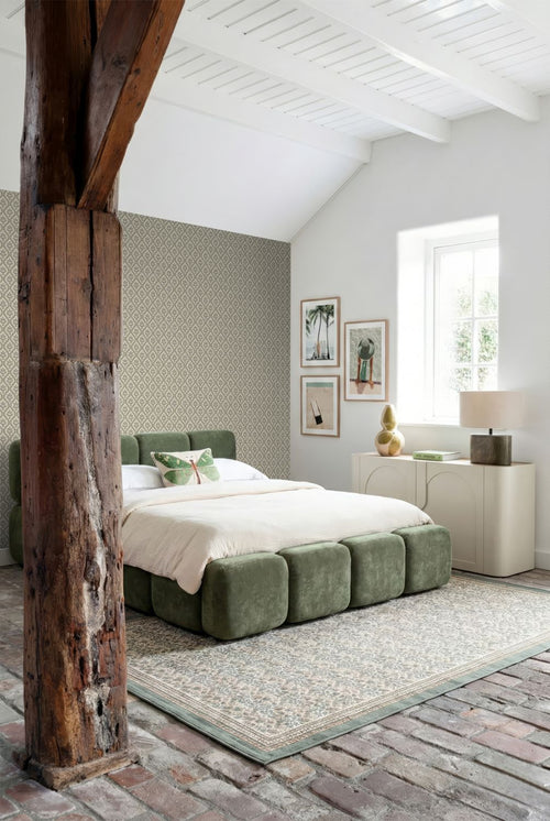 ESTAhome behang vintage bloemen grijs - 50 x 900 cm - 132012