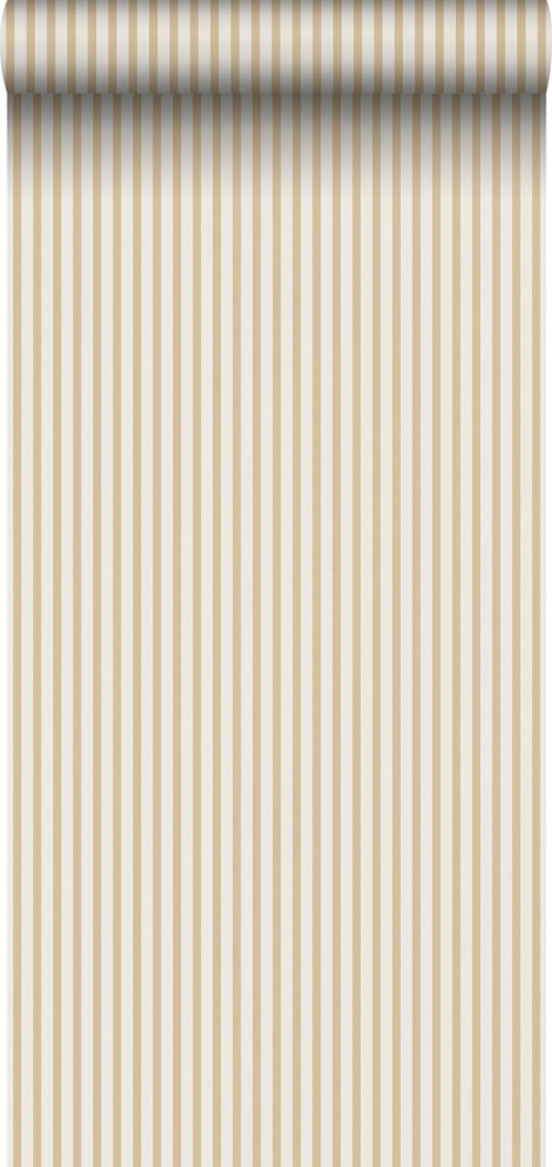 Sanders & Sanders behang strepen geel en beige - 53 cm x 10.05 m - 640705