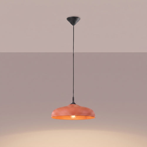 Sollux Lighting Hanglamp GINA rode oker - 38x38x74cm