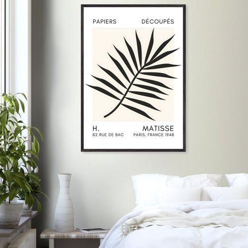 Artfulprints Poster Matisse – Floral reef black   - 30x40 cm - Zwart