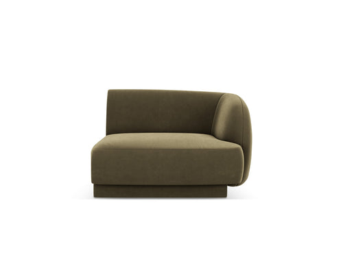 Micadoni rechter module Miley flueel groente - 90x90x70cm