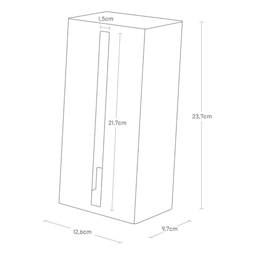 Yamazaki Vertical Tissuebox - Tower - Zwart - vtwonen shop