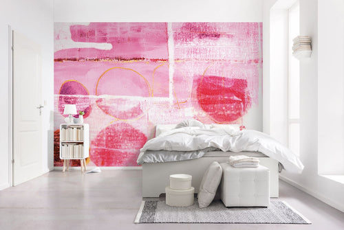Sanders & Sanders fotobehang kunst roze - 500 x 280 cm - 612371 - vtwonen shop