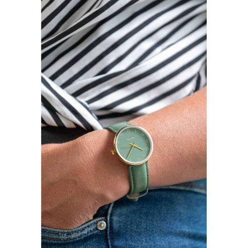 Karlsson horloge Charm - groen - Ø3.2cm