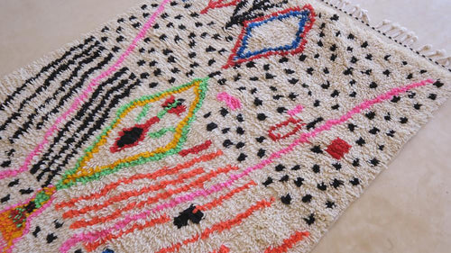 AFK Living vloerkleed Berber - handgemaakt - Wol - 124 x 222 cm