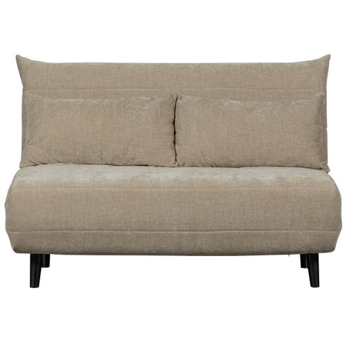 WOOOD slaapbank Xem - 1-Persoons - Chenille stof - Naturel - 80x122x92 - vtwonen shop