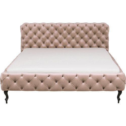 Kare Design Bed Desire - fluweel - ecru - 160x200cm - vtwonen shop