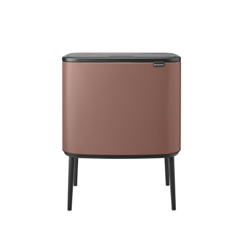 Brabantia Bo Touch Bin, met 2 binnenemmers, 11 + 23 liter - Satin Taupe