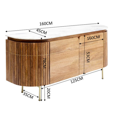 Kare Design Dressoir Grace 4 deuren