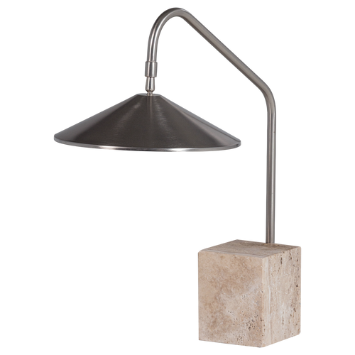 WOOOD tafellamp Korn - Metaal - Chrome - 58x56x15
