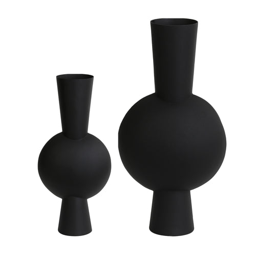 Light & Living vaas Kavandu set - zwart, olive - 15x21.5x53cm