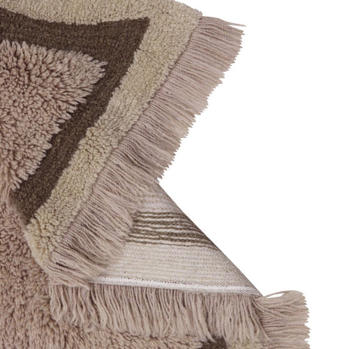Lorena Canals wasbaar vloerkleed Nomad Suf Taupe