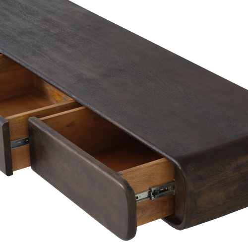 WOOOD tv meubel Loop - Mangohout - Zand - 34x220x45