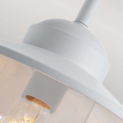 Elstead Klampenborg Buiten Dome Wandlamp Wit, IP44