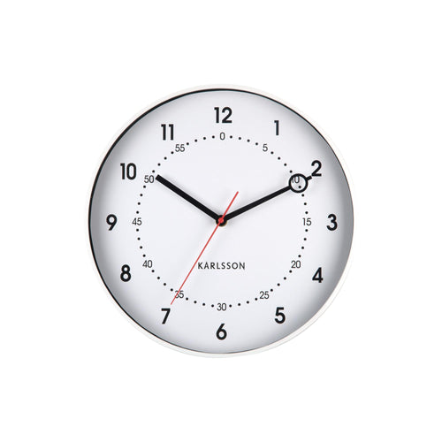 Karlsson wandklok Fresco - wit - Ø31.5cm