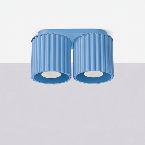 Sollux Lighting Plafondlamp AURA 2 azuur GU10 - 21x10x12cm