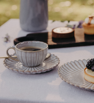 S|P Collection - Kop 18cl nuance white Lotus - Set van 4 - vtwonen shop