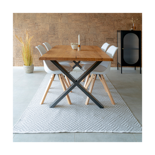 Artichok Fendi eikenhouten eettafel naturel - 200 x 95 cm - vtwonen shop