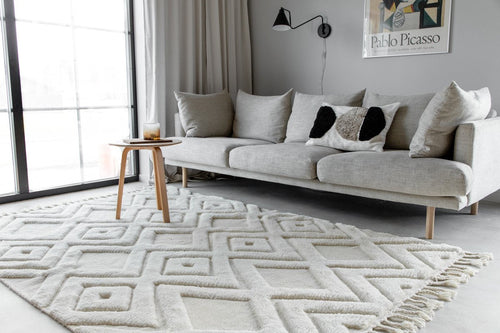 Rebellenclub Vloerkleed Fino - 400 x 300 cm - Beige - vtwonen shop