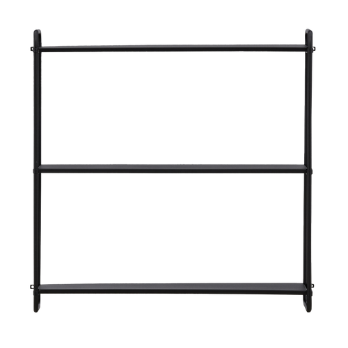 Nest living Freddy Metalen Wandrek Zwart - 63 x 62 cm - vtwonen shop