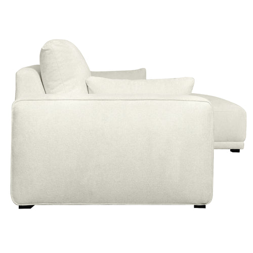 Furnhouse chaise longue bank rechts California - Crème wit - Stof - 105x305x85