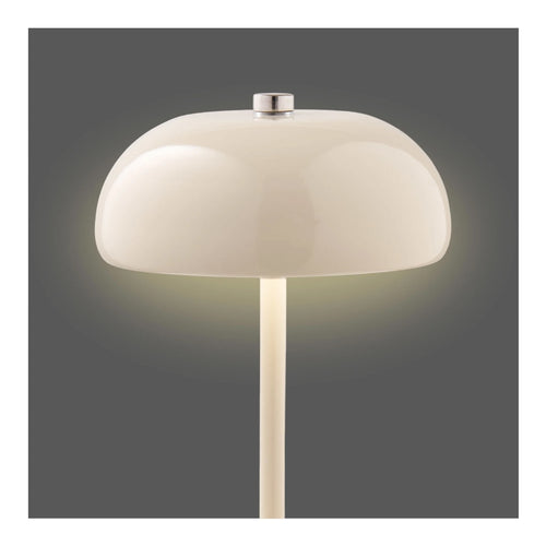 Artichok Marise metalen oplaadbare tafellamp beige Ø13