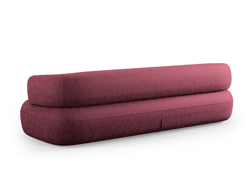Micadoni Bank Jenny 4-zits, chenille, karmozijnrood - 90x226x73cm