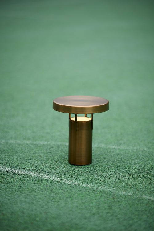 Hübsch draagbare lamp BringMe - ijzer/polycarbonaat - ø18xh20cm, led - vtwonen shop