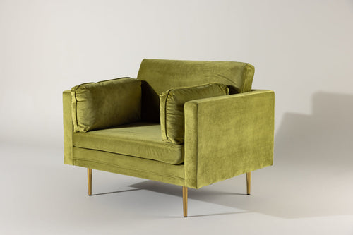 BRAM Fauteuil Renzo - Groen Velours - vtwonen shop