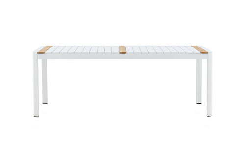 Rebellenclub Rechthoekige Tuintafel Ferna - 200 x 100cm - Wit - vtwonen shop