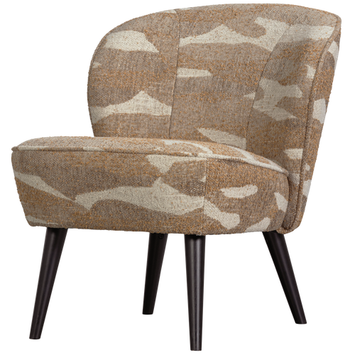 WOOOD fauteuil Sara - Geweven - Camouflage Dessin - Groen - 71x59x70 - vtwonen shop