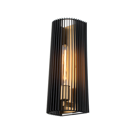 Elstead Kichler Linara Wandlamp Zwart & Natuurlijk Messing