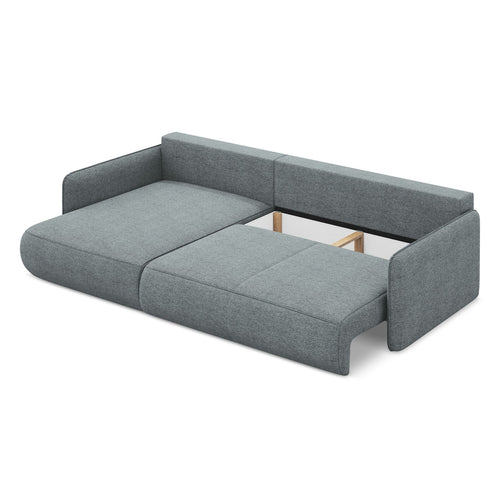 LaMiaSofa hoekbank links Palermo - chenille stof - jeans - 240x148x86