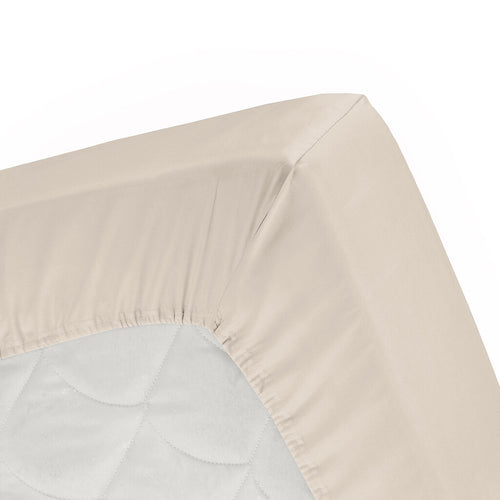 Cinderella - Hoeslaken Flanel matrashoogte 30 cm - 120x200/210 cm - Licht Zand