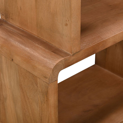 Giga Meubel Wandkast Floris - Mangohout - Lichtbruin - 80x40x180cm - vtwonen shop