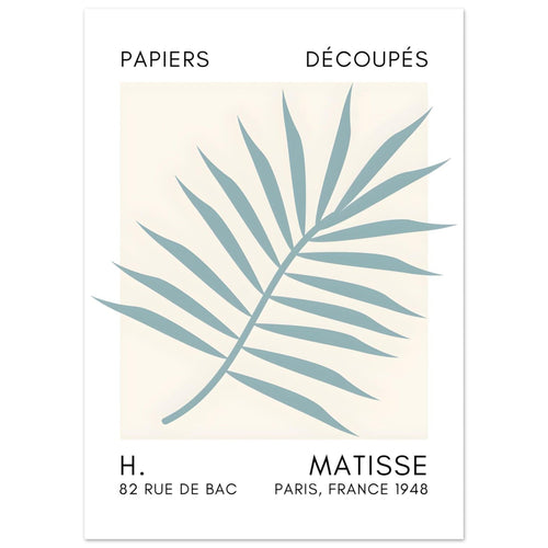 Artfulprints  Matisse – Floral reef turquoise   poster 50x70 cm - vtwonen shop