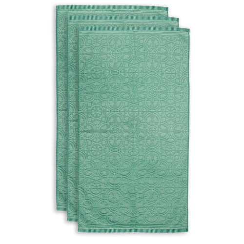 Pip Studio handdoek Tile de Pip - 55x100 cm - groen - vtwonen shop