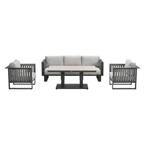 Garden Impressions lounge dining set Gabon taupe - 4-delig