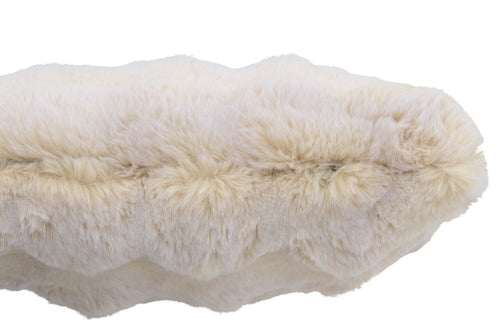 J-Line kussen Wave - polyester - creme