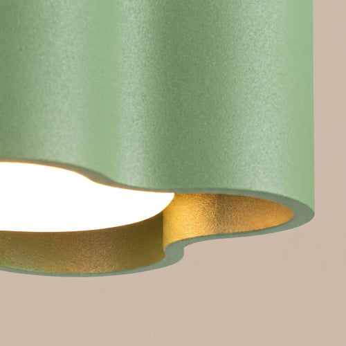 Sollux Lighting Plafondlamp OVIO 1 saliegroen Gx53 - 12x12x6cm