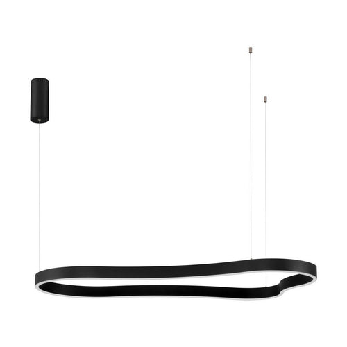 Nova Luce DUSSA Geïntegreerde LED-hanglamp voor plafond, zandkleurig zwart, Triac dimbaar, 61W, 3364lm, 3000K