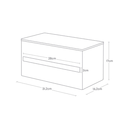 Yamazaki Keukenrolhouder - Rin - Wit - vtwonen shop