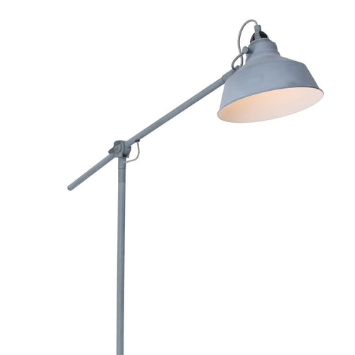 Mexlite vloerlamp nove - 1 lichts - 65x 172 cm - grijs - vtwonen shop